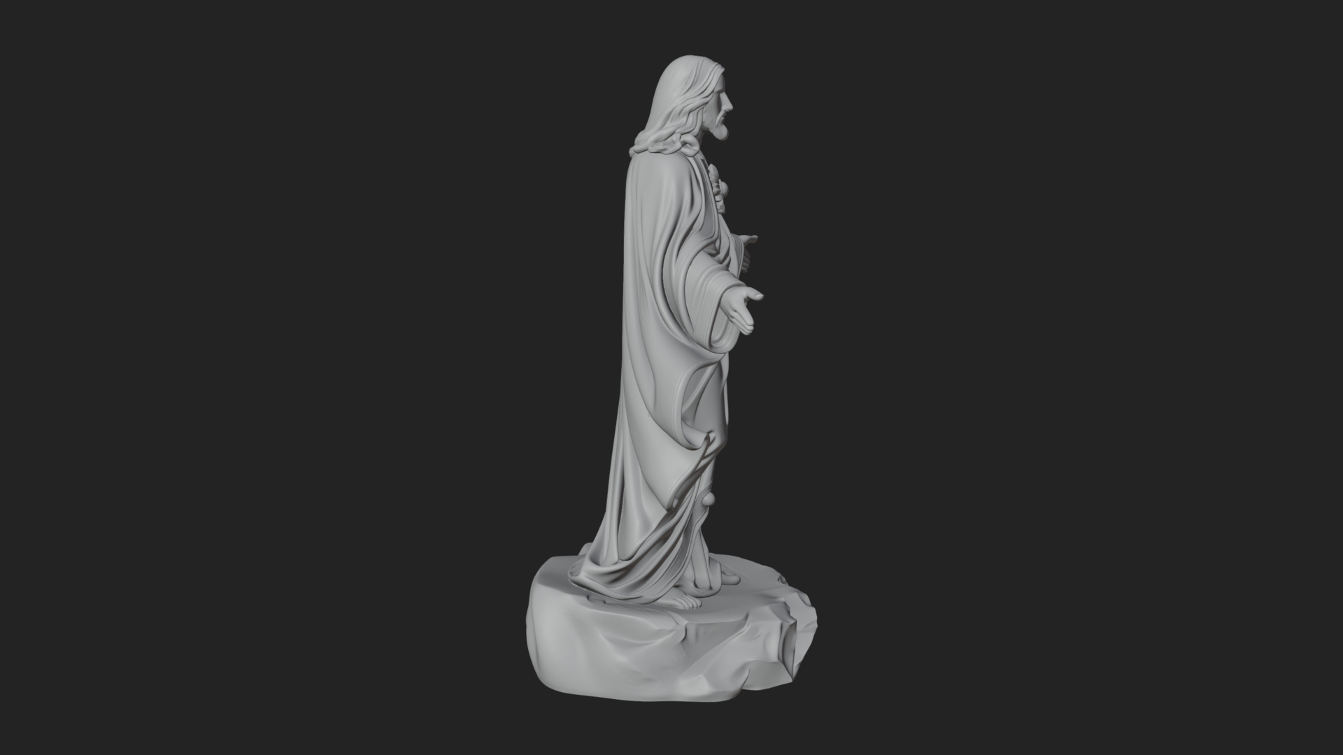 Blessing Christ Statue Design 9 3D Print Model 3D Model