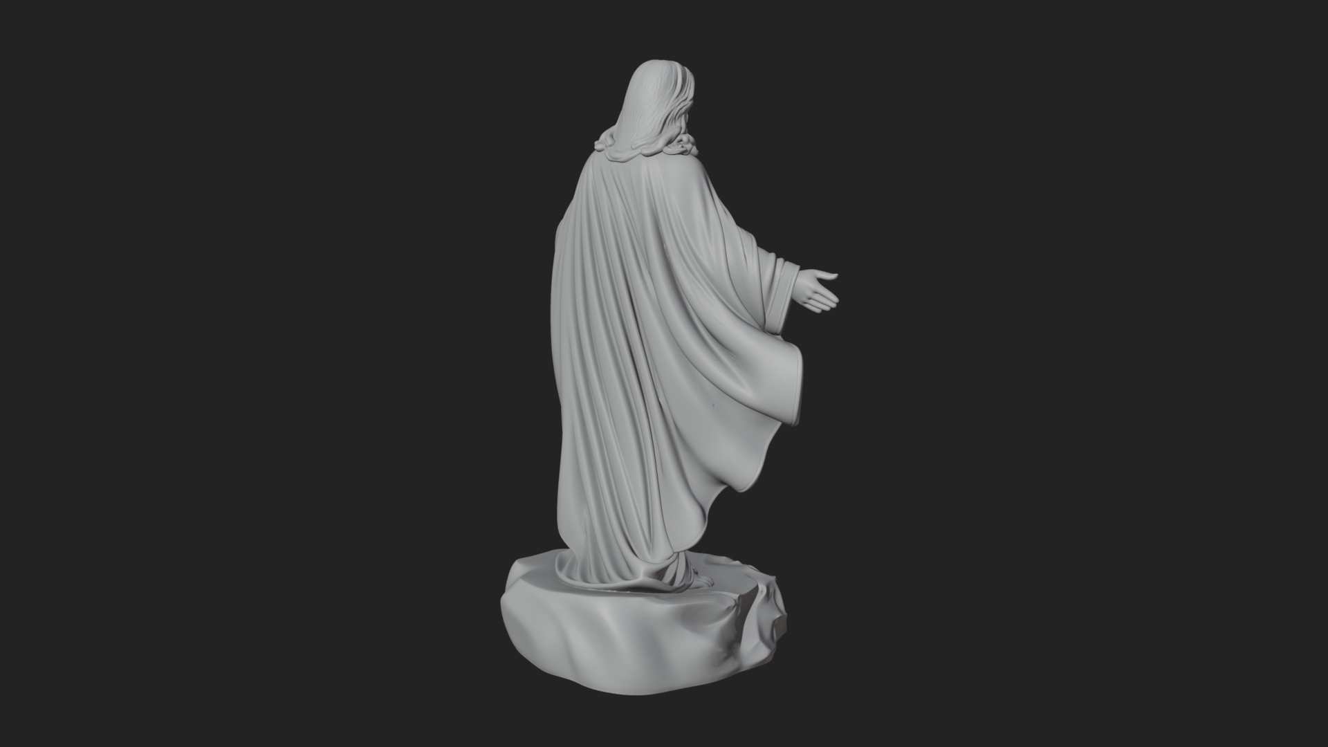 Blessing Christ Statue Design 9 3D Print Model 3D Model