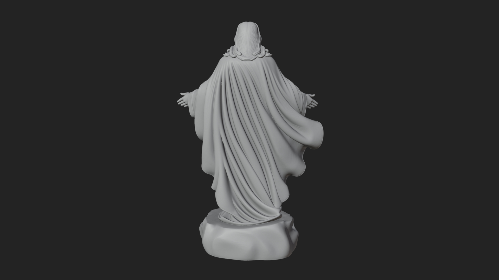Blessing Christ Statue Design 9 3D Print Model 3D Model