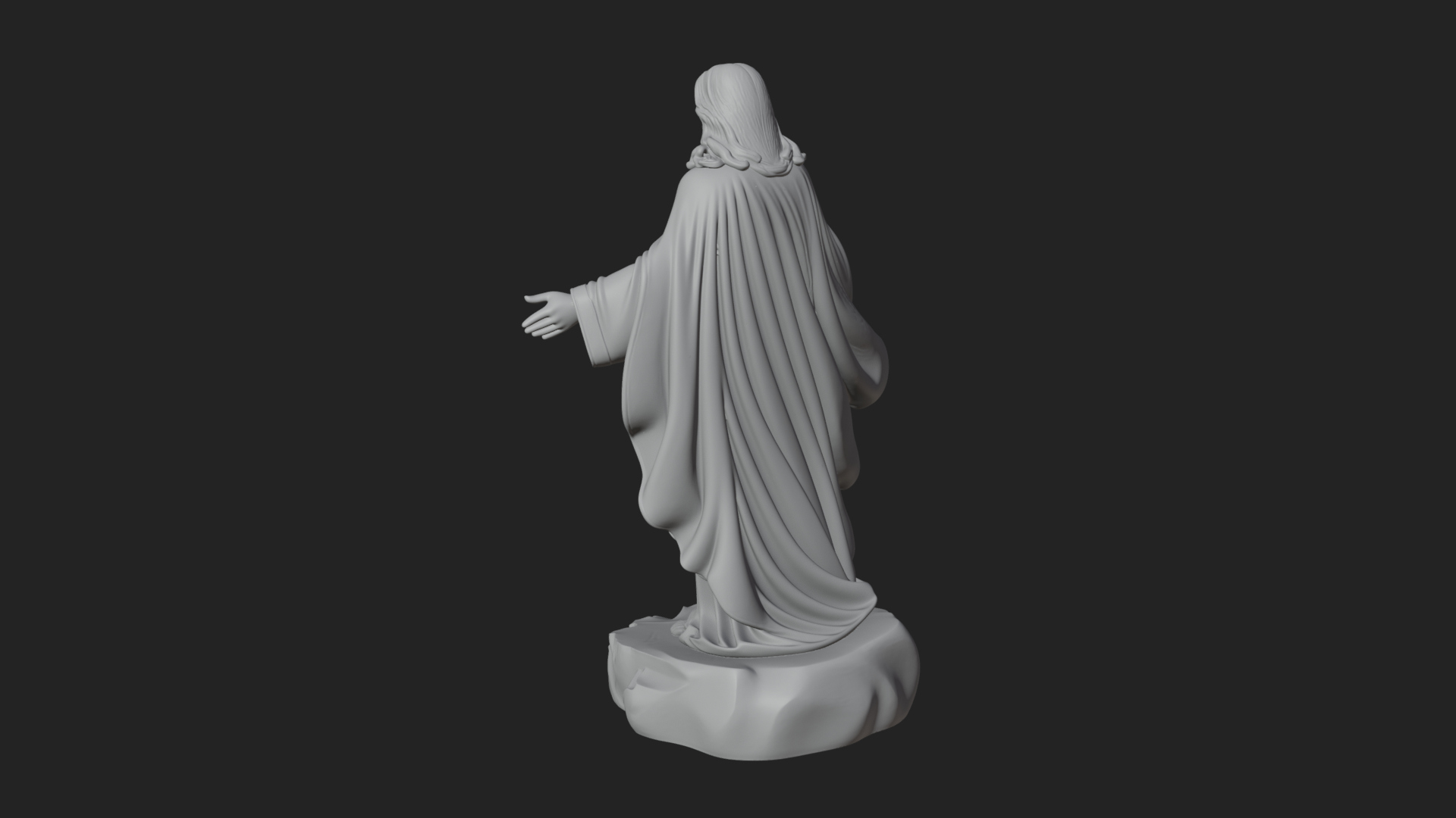 Blessing Christ Statue Design 9 3D Print Model 3D Model