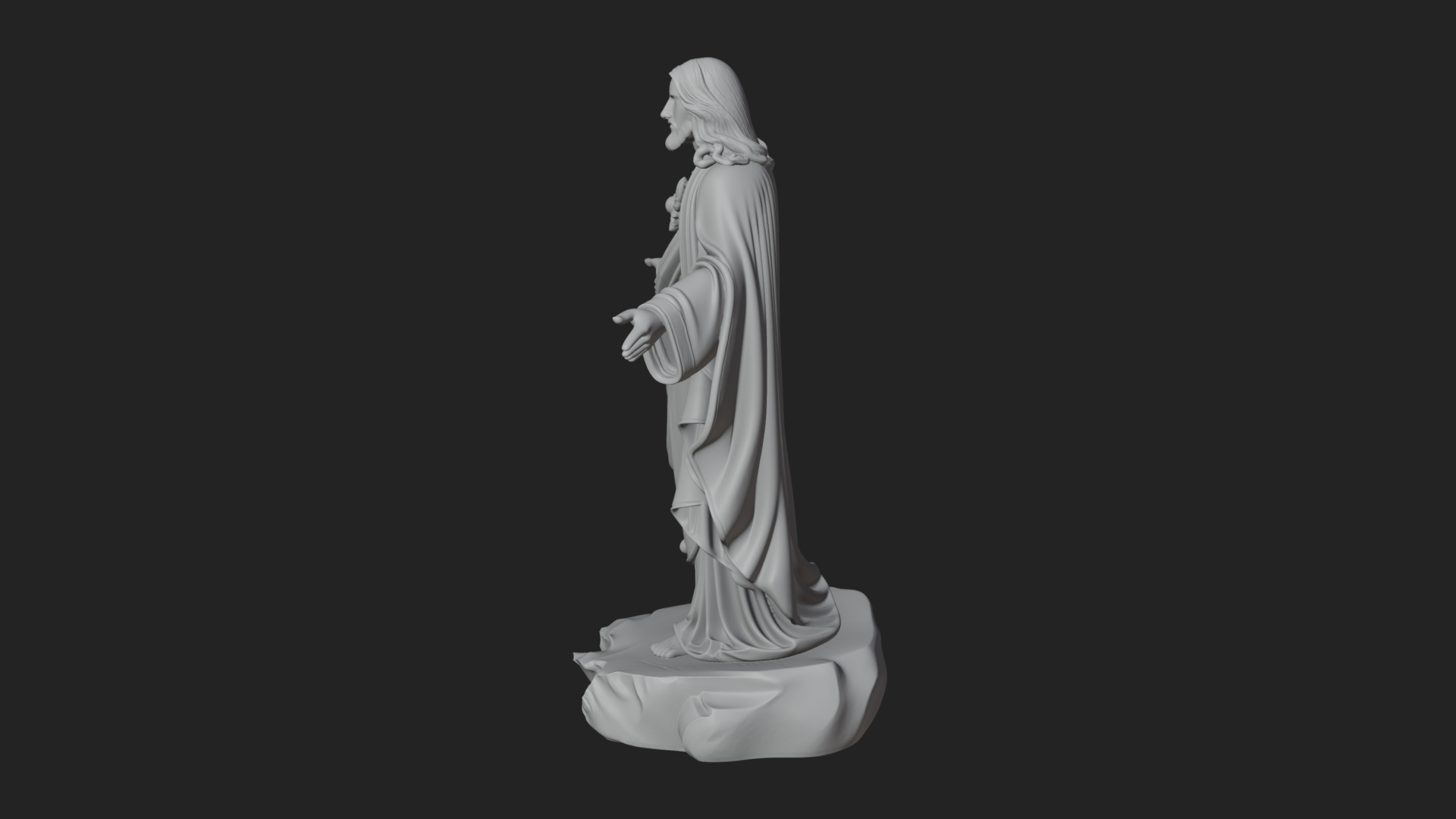 Blessing Christ Statue Design 9 3D Print Model 3D Model