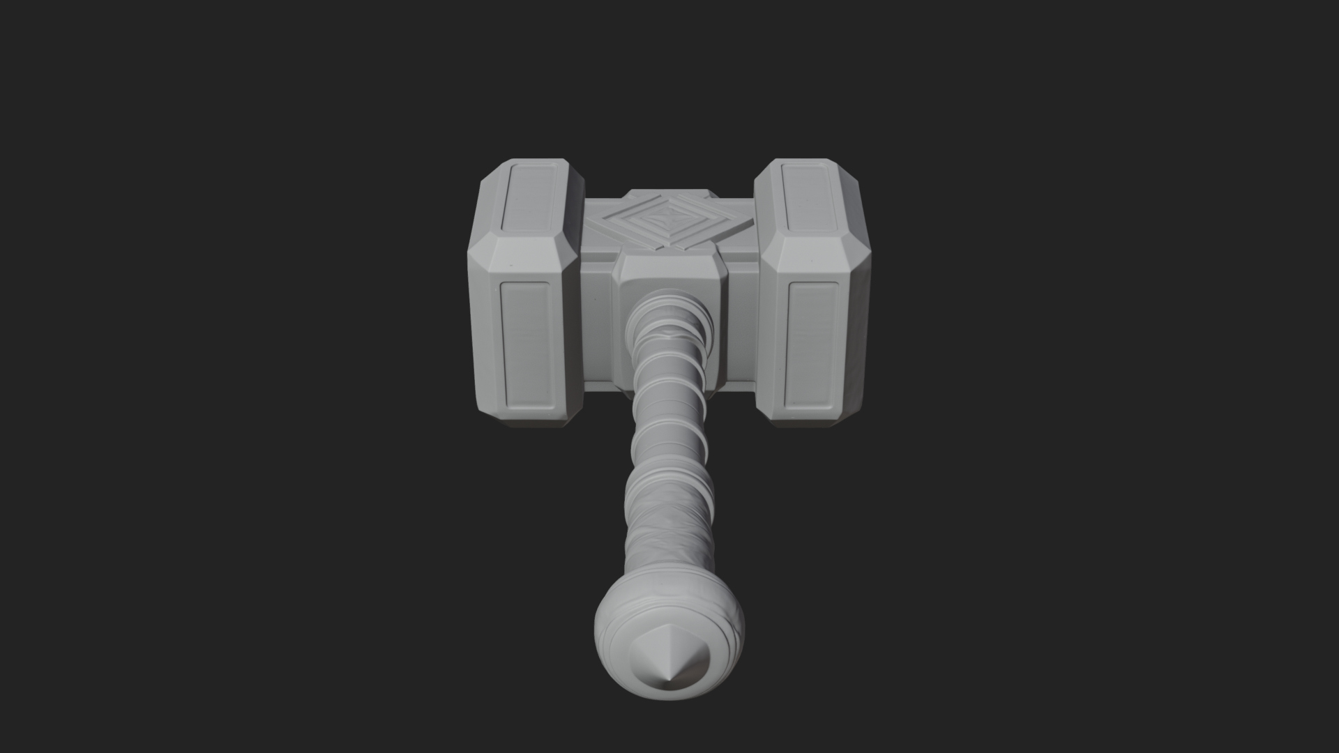 Block Head War Hammer Model Design 10 3D Print Model 3D Model