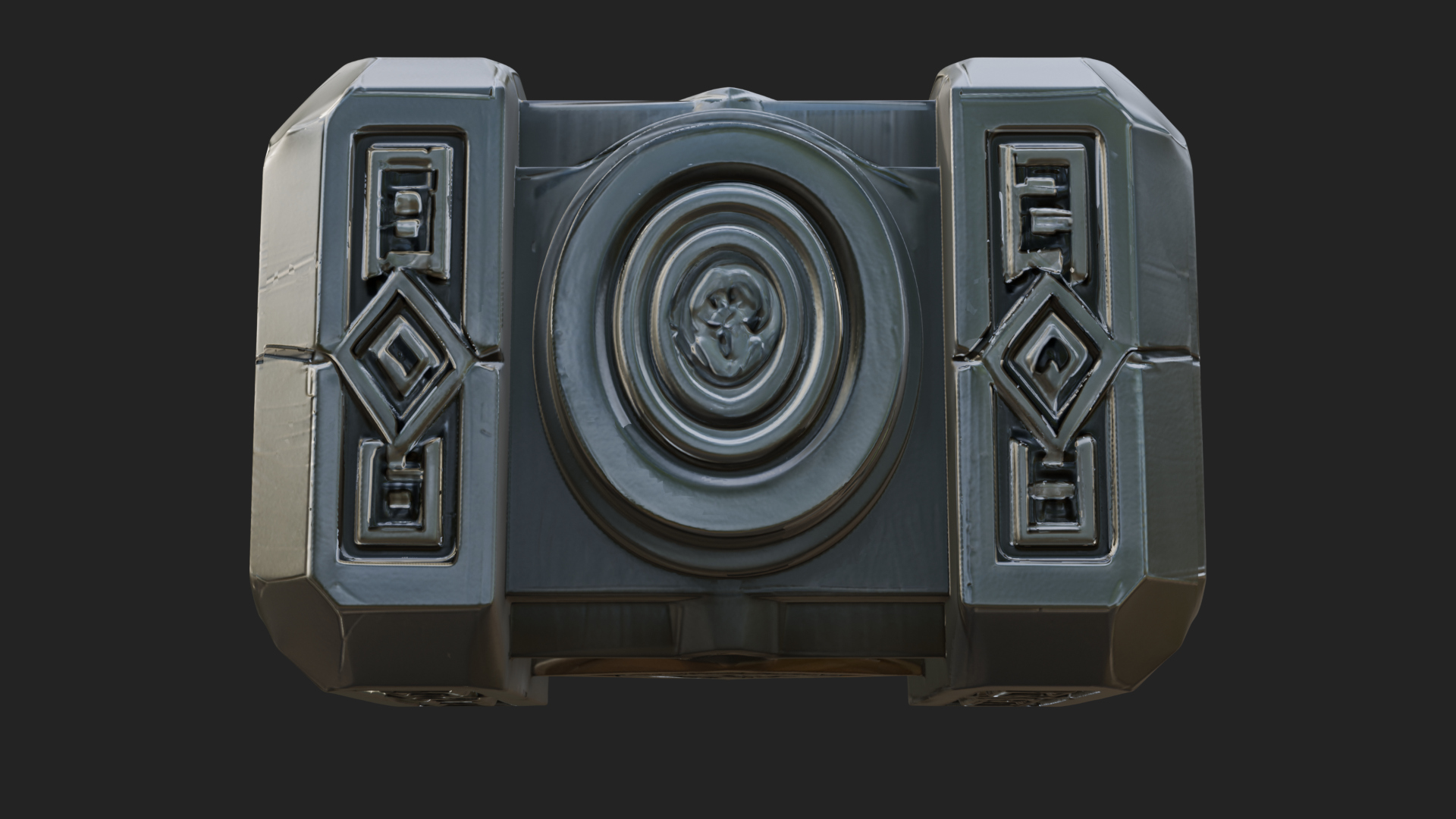 Block Head War Hammer Model Design 14 3D Print Model 3D Model