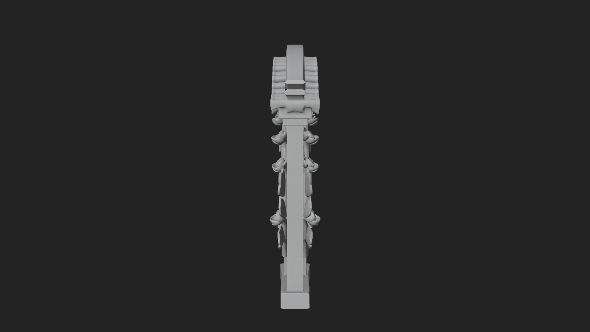 Blossom Carved Stone Arch Design 2 3D Print Model 3D Model