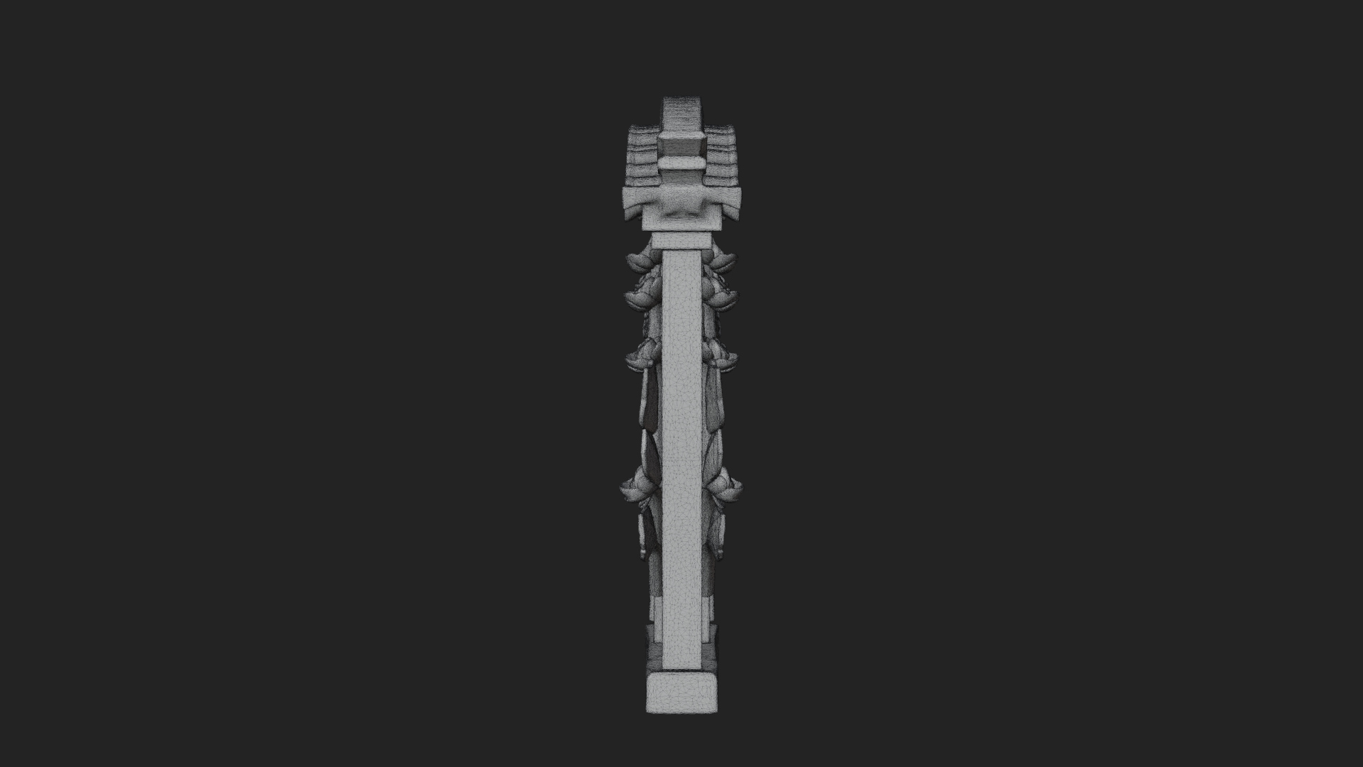 Blossom Carved Stone Arch Design 2 3D Print Model 3D Model