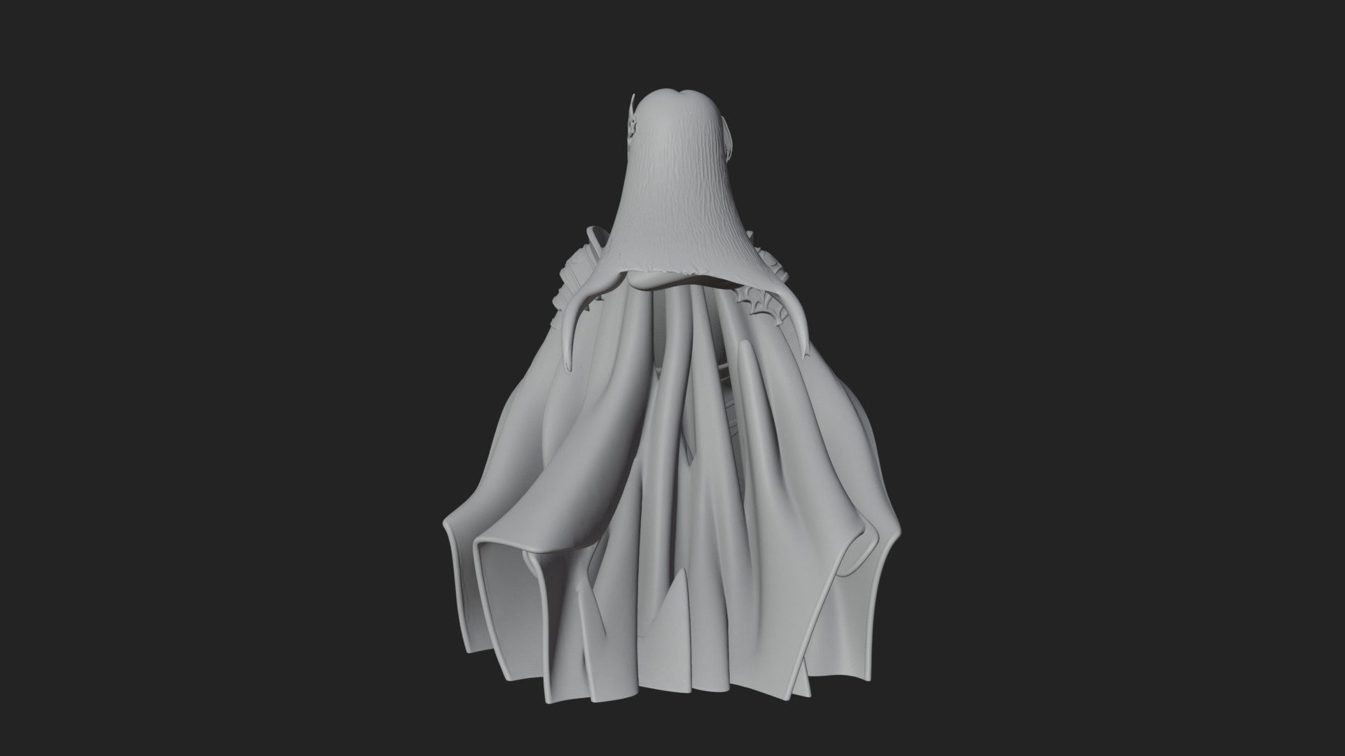Blue Armor Lady Warrior Statue Design 4 3D Print Model 3D Model