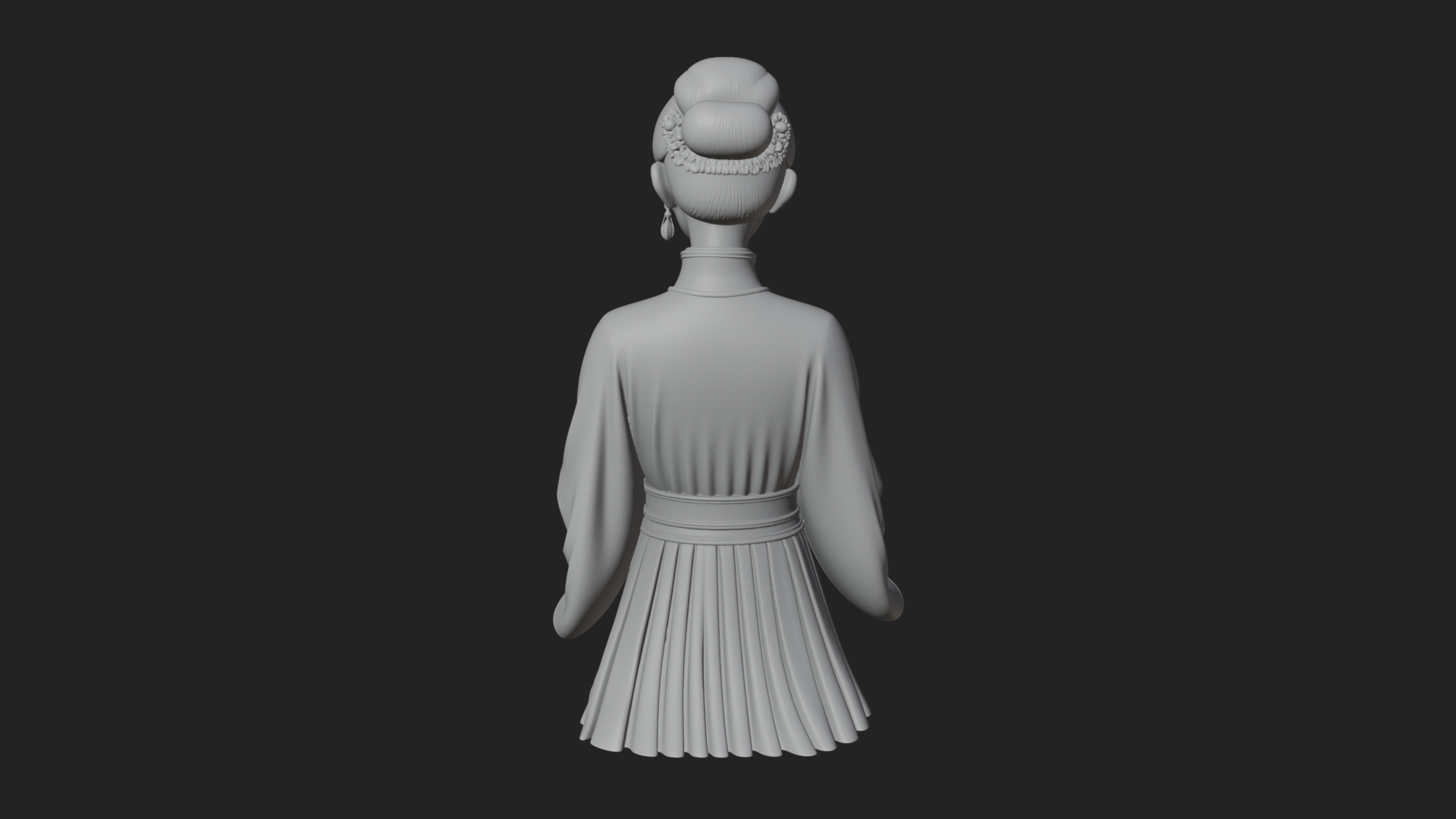 Book Reading Lady Statue Design 1 3D Print Model 3D Model