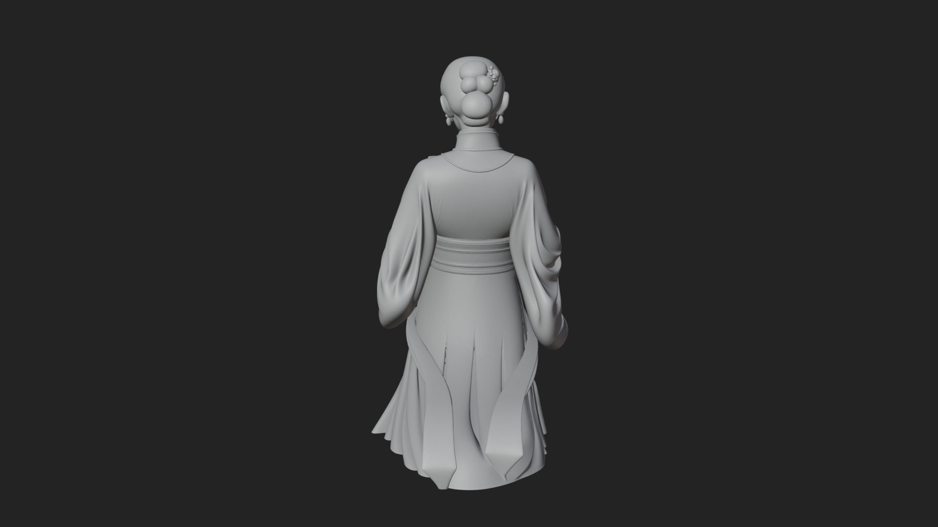 Book Reading Lady Statue Design 3 3D Print Model 3D Model
