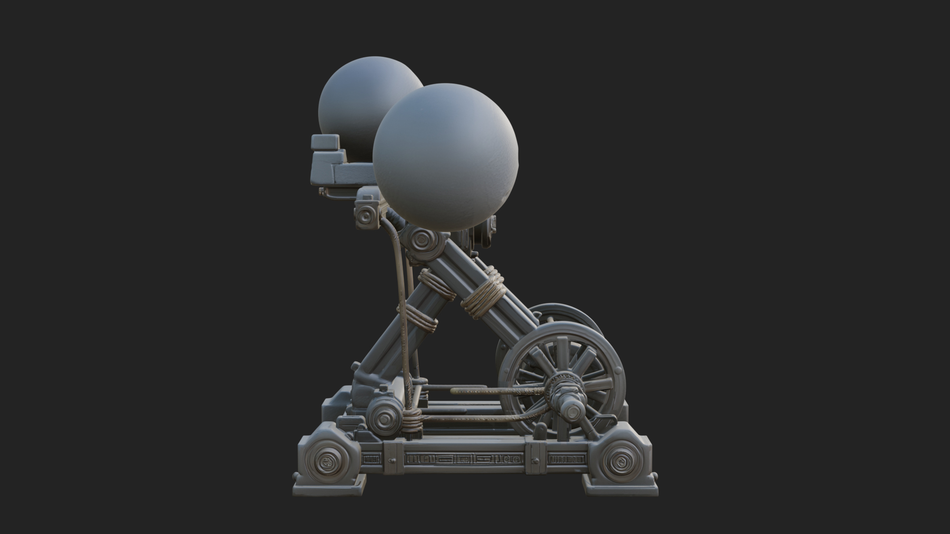 Boulder Throwing Arm Model Design 1 3D Print Model 3D Model
