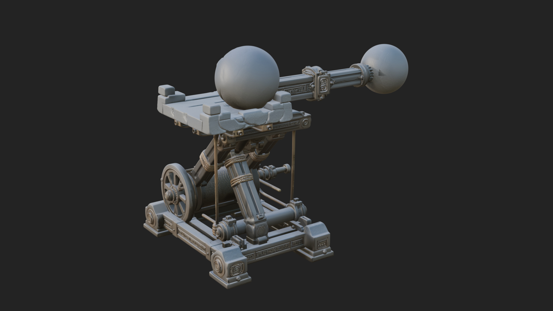 Boulder Throwing Arm Model Design 1 3D Print Model 3D Model
