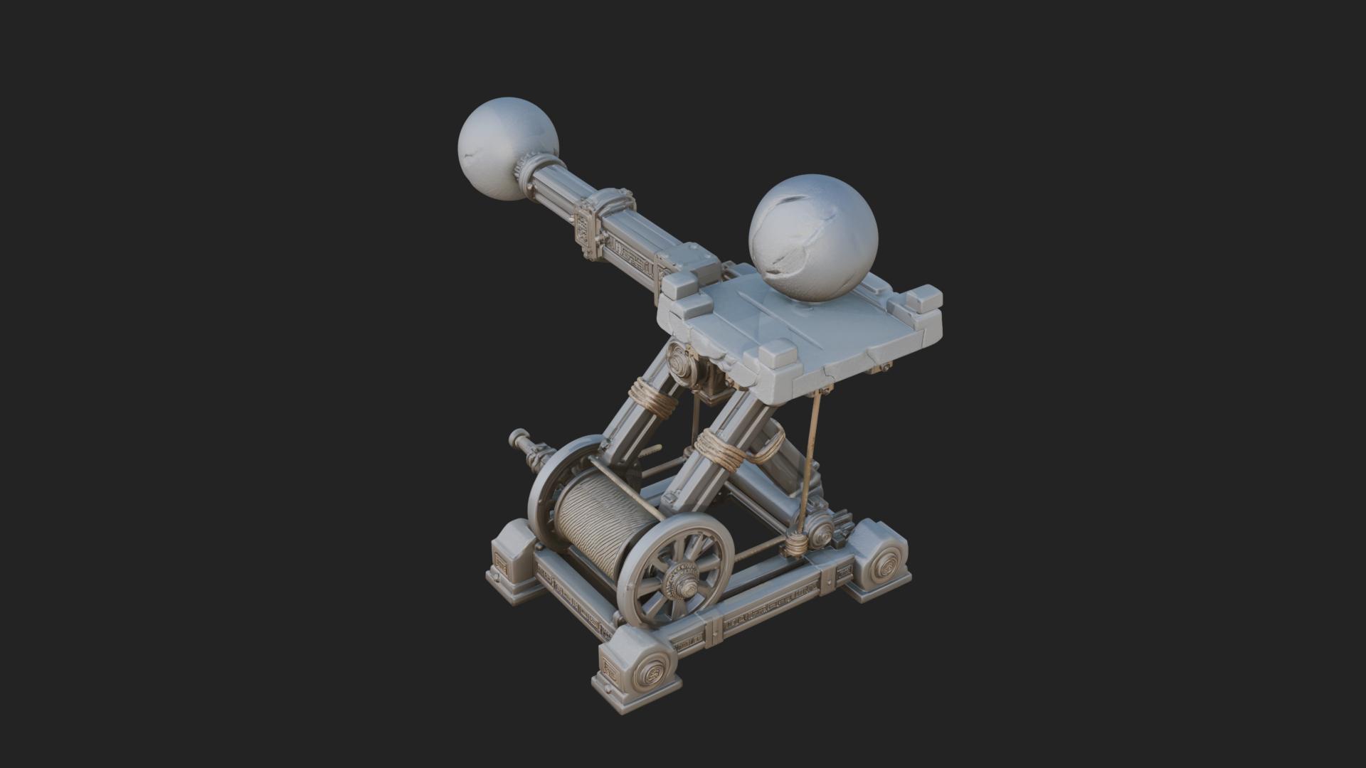 Boulder Throwing Arm Model Design 1 3D Print Model 3D Model