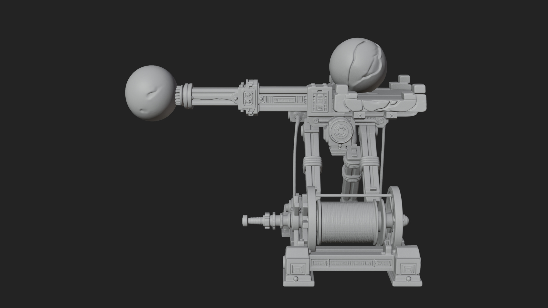 Boulder Throwing Arm Model Design 1 3D Print Model 3D Model