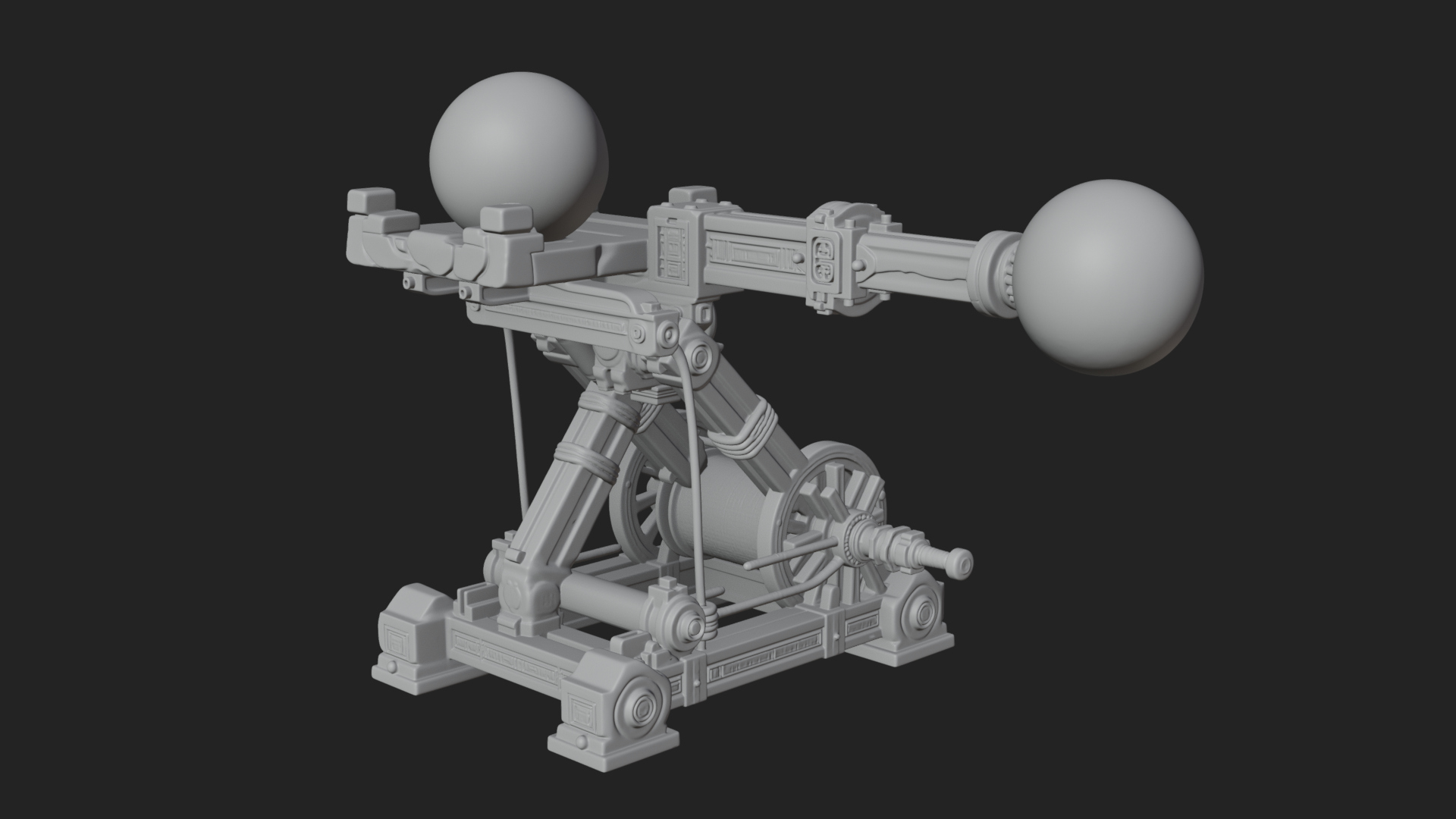 Boulder Throwing Arm Model Design 1 3D Print Model 3D Model