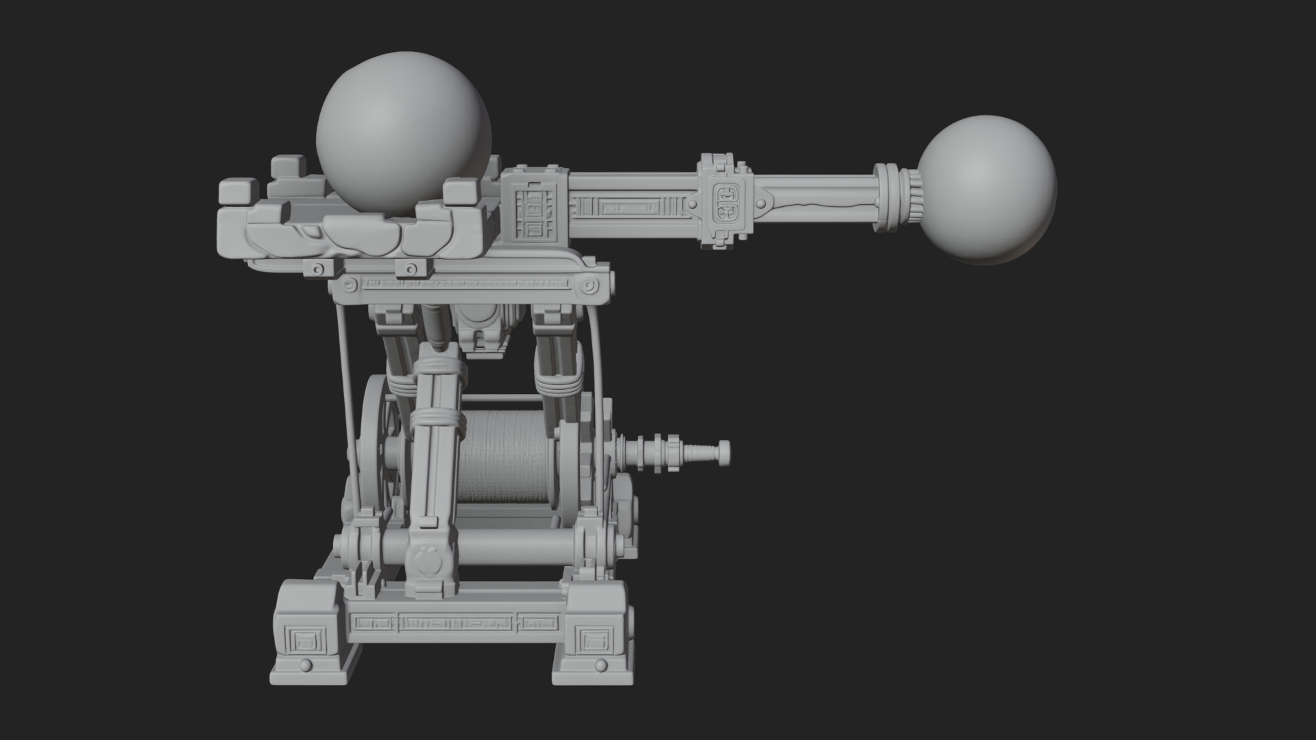 Boulder Throwing Arm Model Design 1 3D Print Model 3D Model