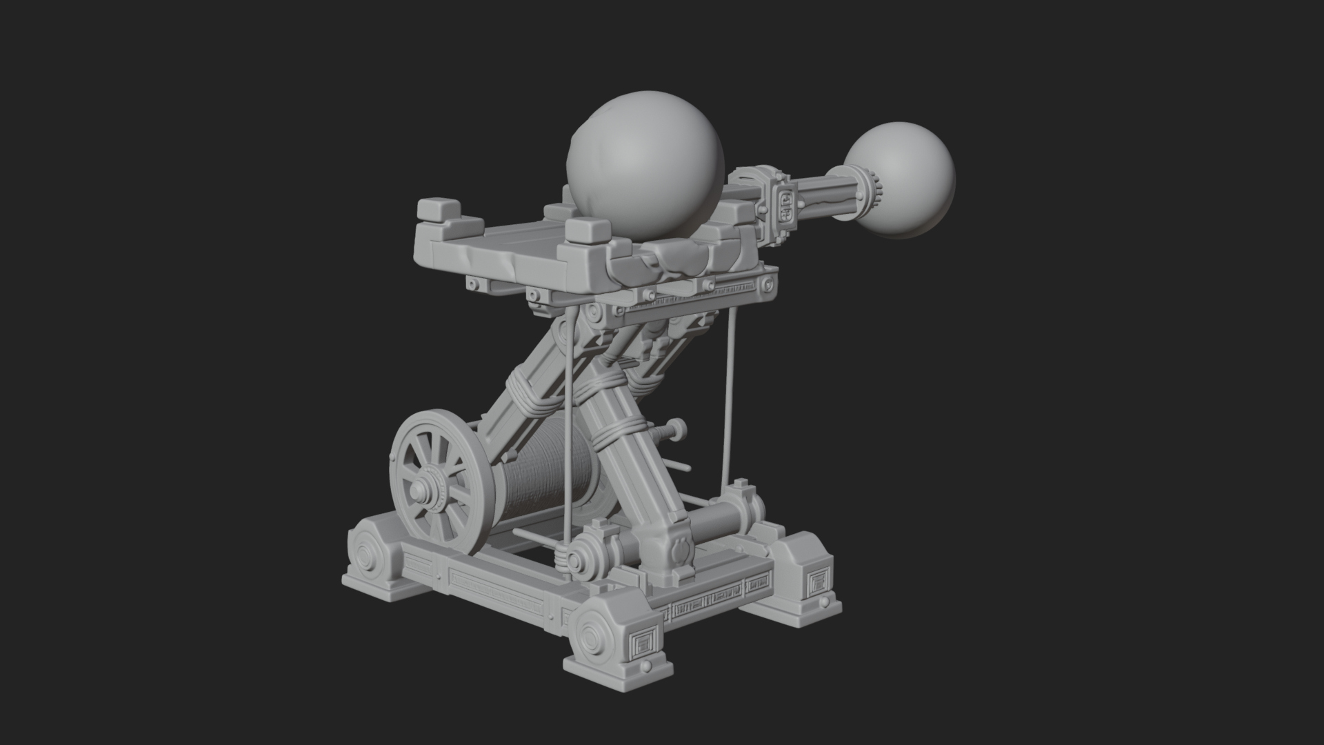 Boulder Throwing Arm Model Design 1 3D Print Model 3D Model