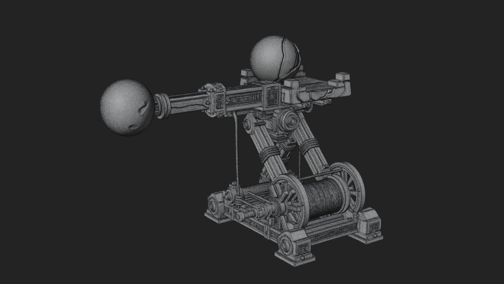 Boulder Throwing Arm Model Design 1 3D Print Model 3D Model
