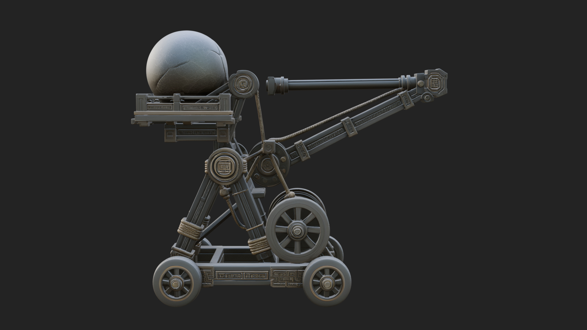 Boulder Throwing Arm Model Design 3 3D Print Model 3D Model
