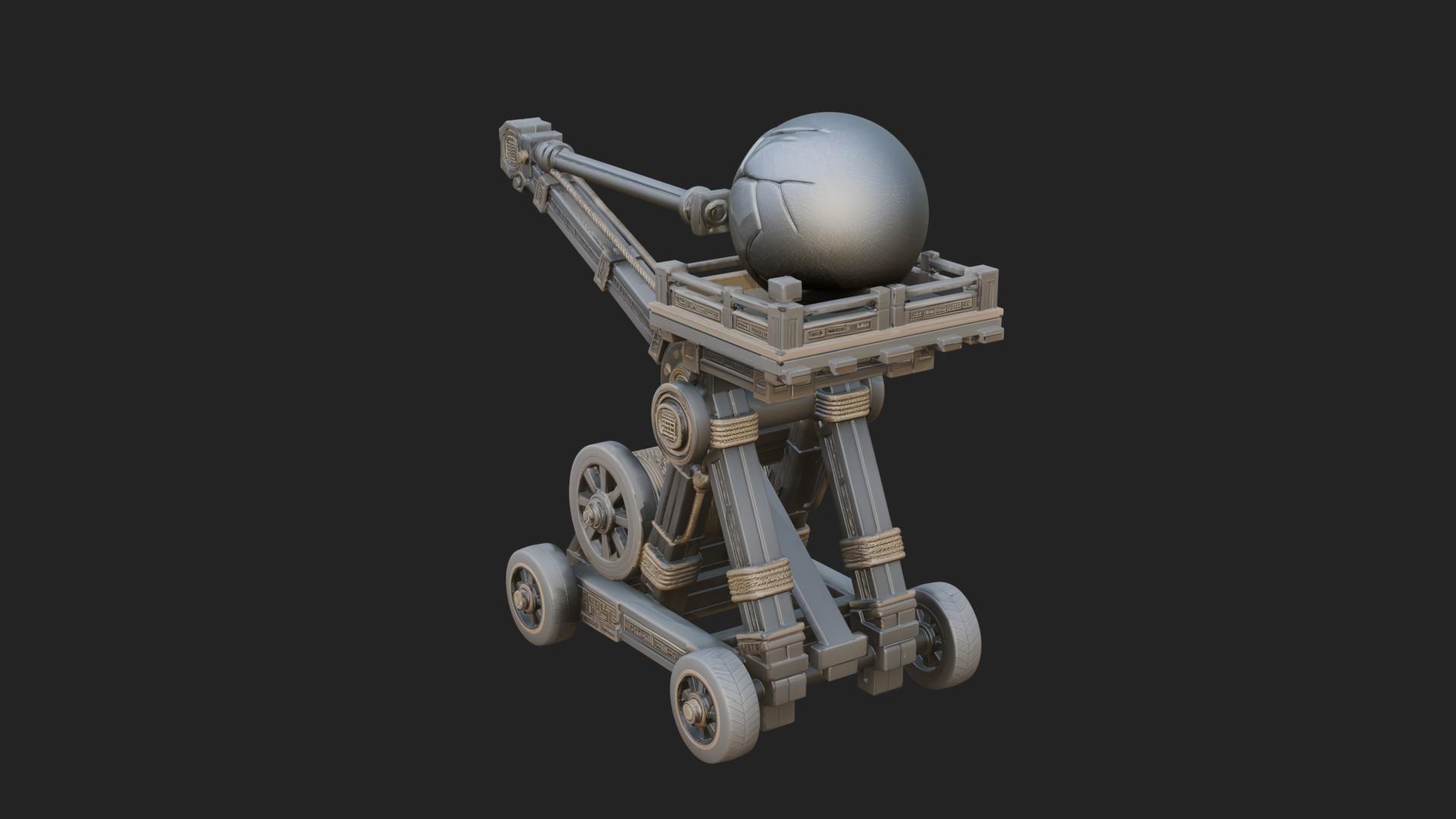 Boulder Throwing Arm Model Design 3 3D Print Model 3D Model