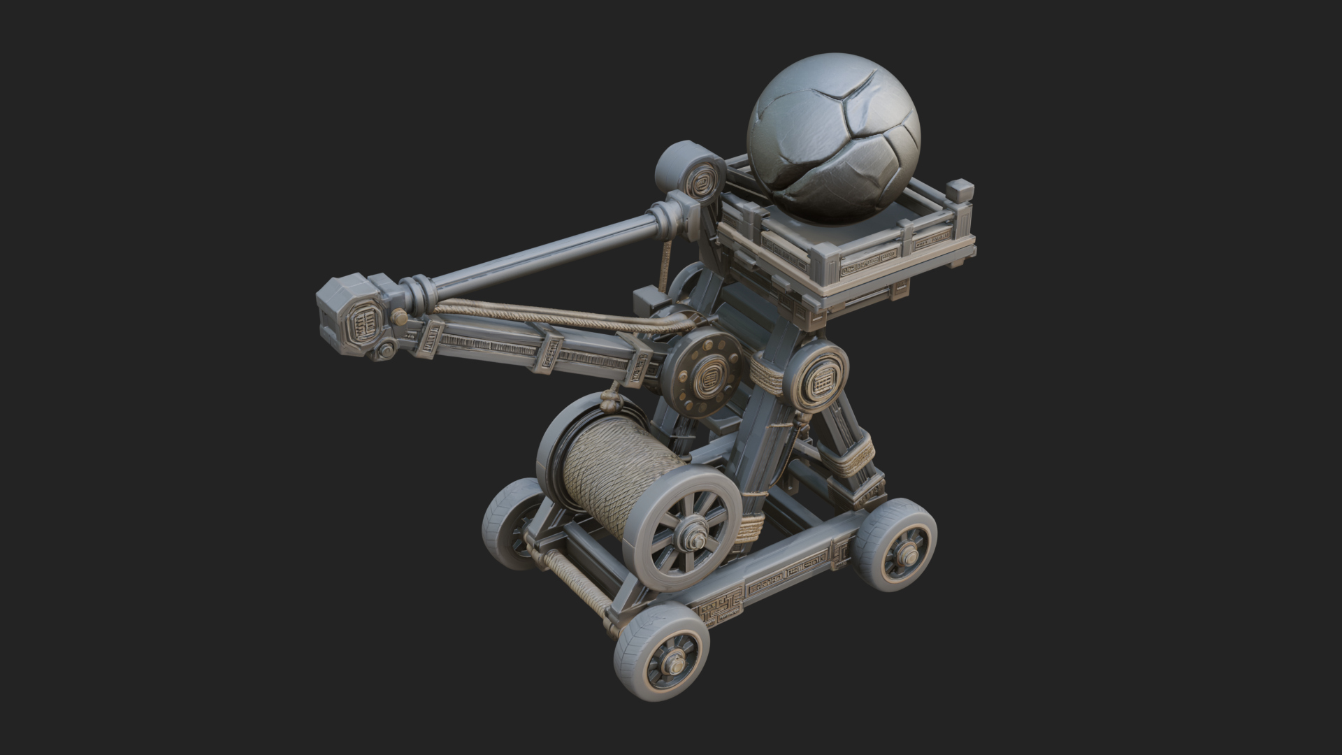 Boulder Throwing Arm Model Design 3 3D Print Model 3D Model