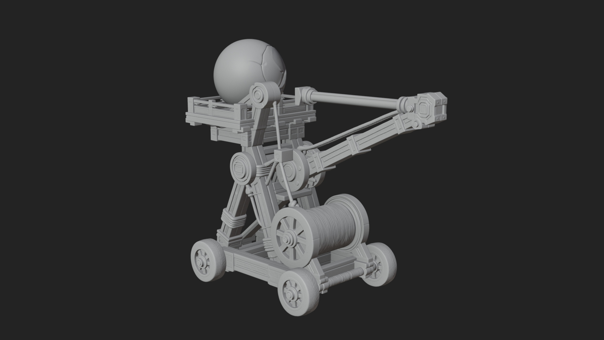 Boulder Throwing Arm Model Design 3 3D Print Model 3D Model