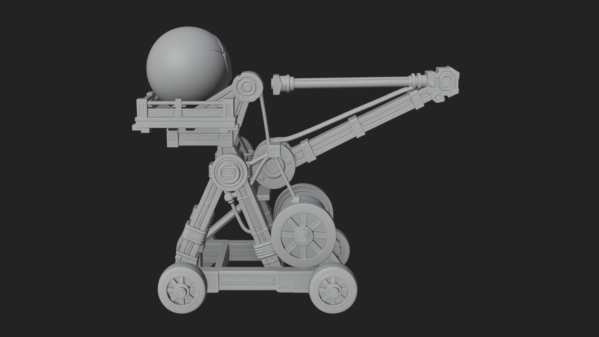 Boulder Throwing Arm Model Design 3 3D Print Model 3D Model