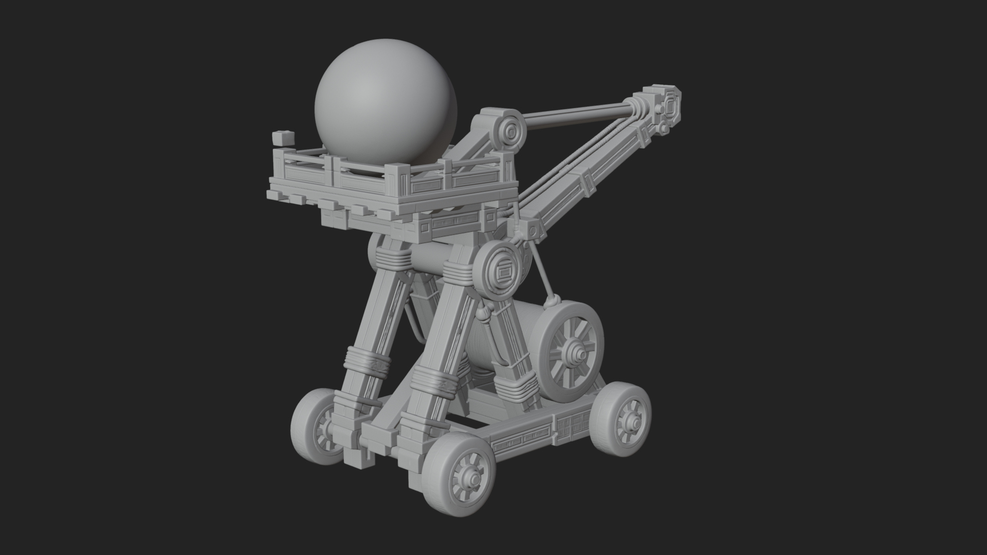 Boulder Throwing Arm Model Design 3 3D Print Model 3D Model