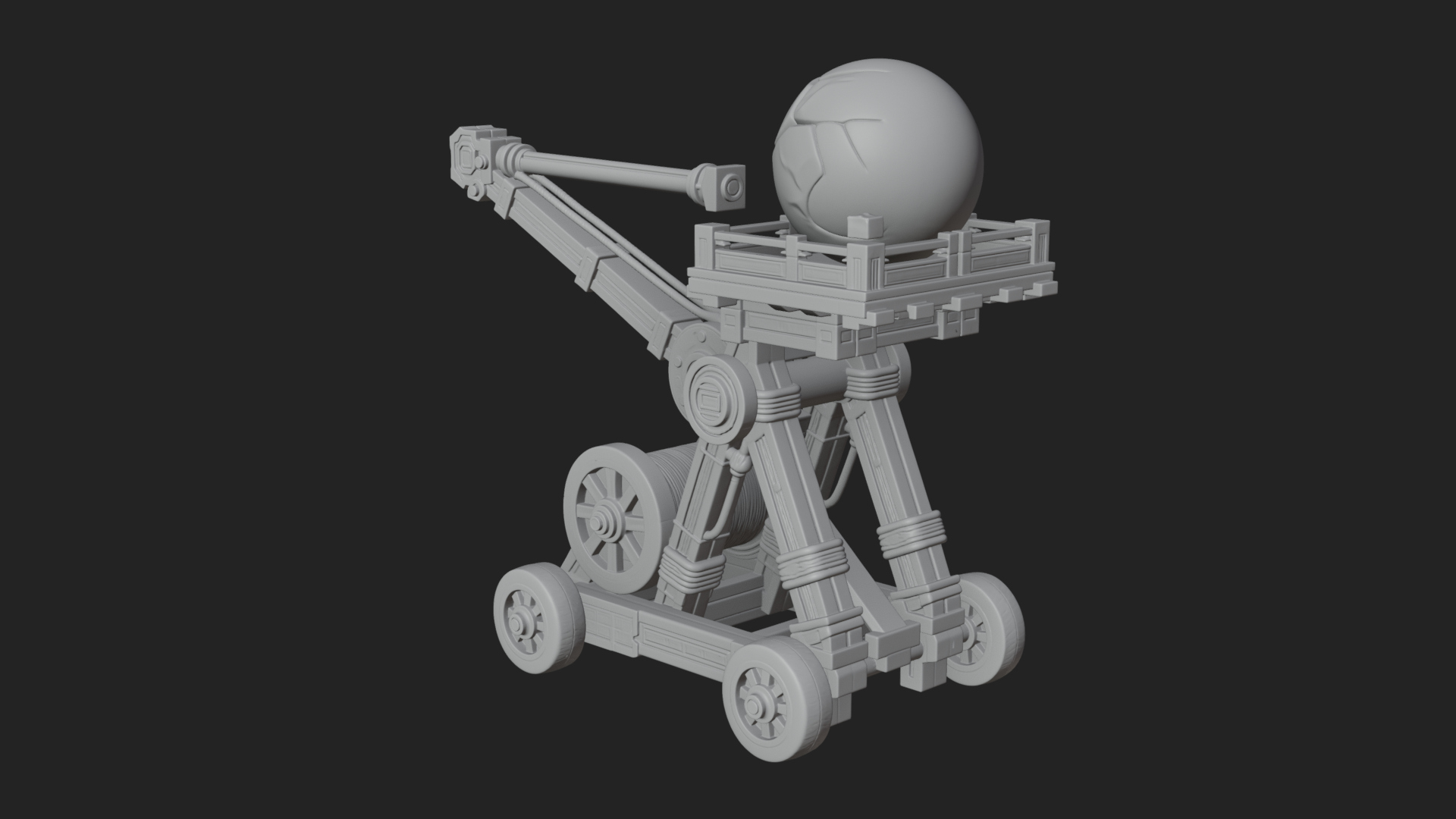 Boulder Throwing Arm Model Design 3 3D Print Model 3D Model
