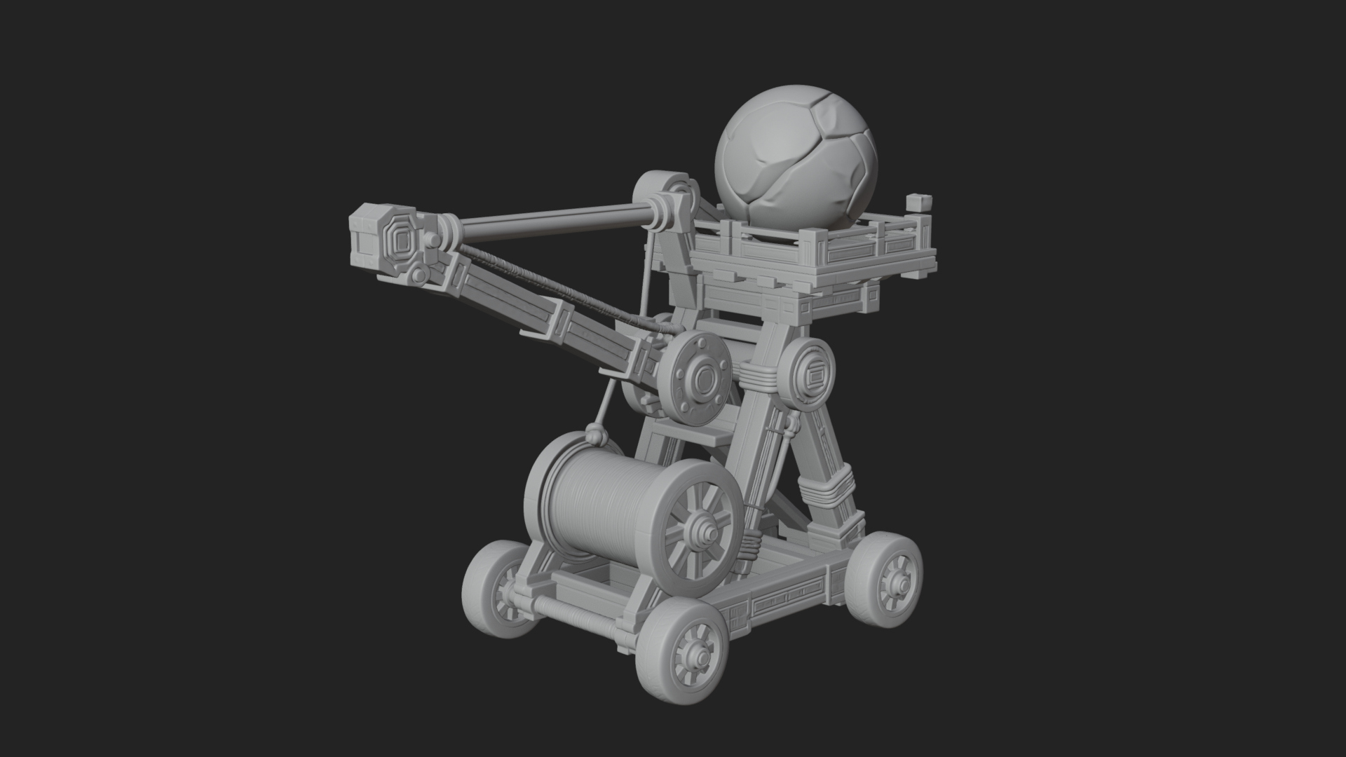 Boulder Throwing Arm Model Design 3 3D Print Model 3D Model
