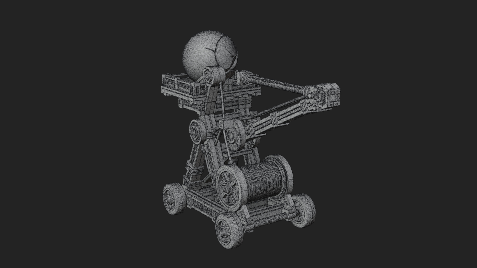 Boulder Throwing Arm Model Design 3 3D Print Model 3D Model