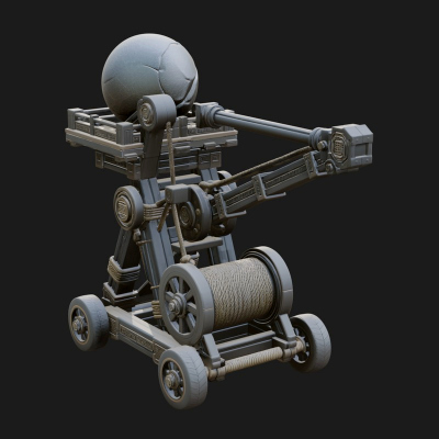 Boulder Throwing Arm Model Design 3 3D Print Model
