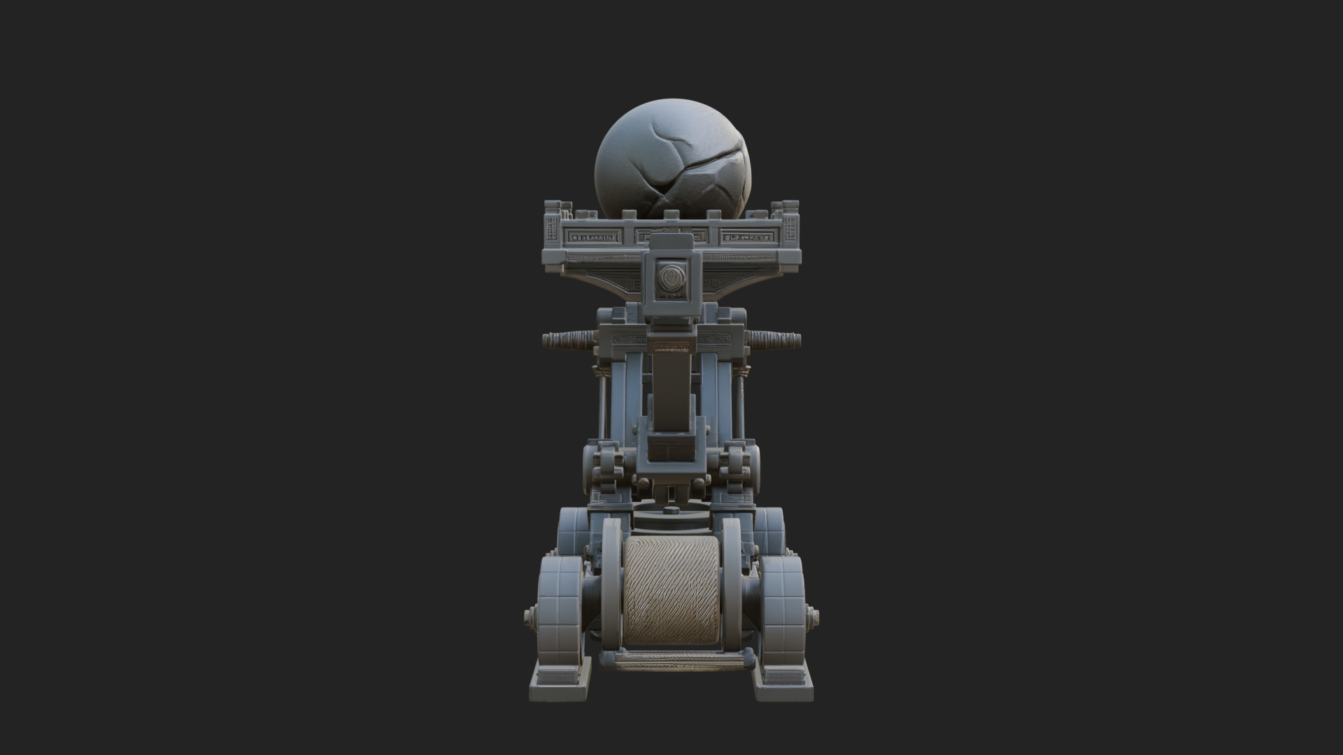 Boulder Throwing Arm Model Design 4 3D Print Model 3D Model