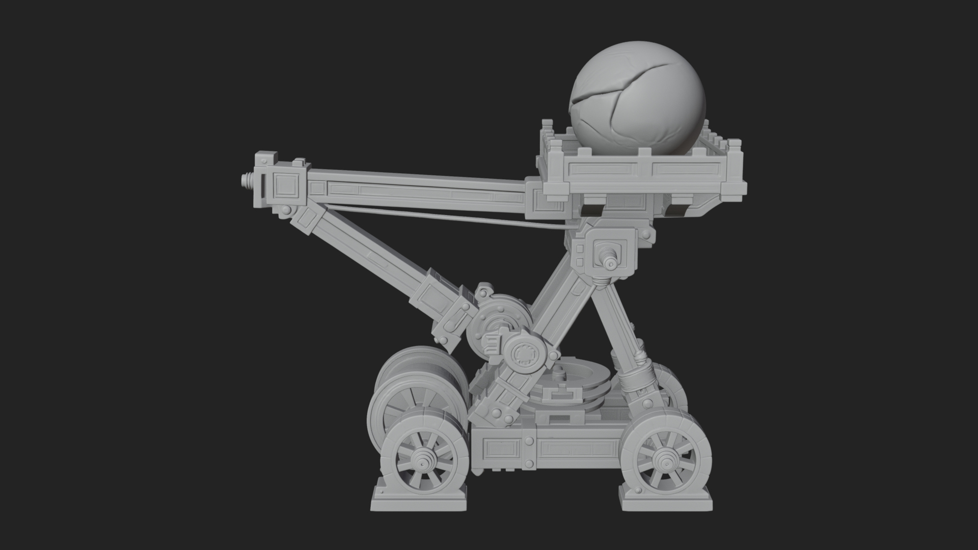 Boulder Throwing Arm Model Design 4 3D Print Model 3D Model