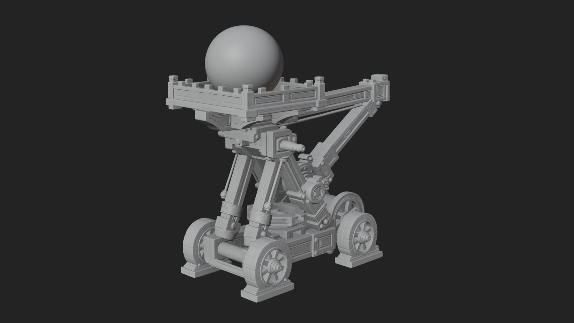 Boulder Throwing Arm Model Design 4 3D Print Model 3D Model