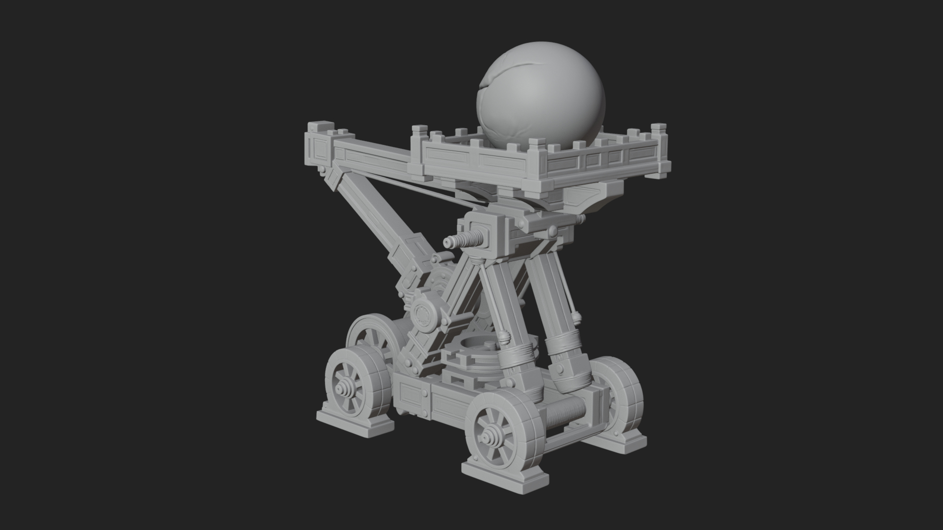 Boulder Throwing Arm Model Design 4 3D Print Model 3D Model