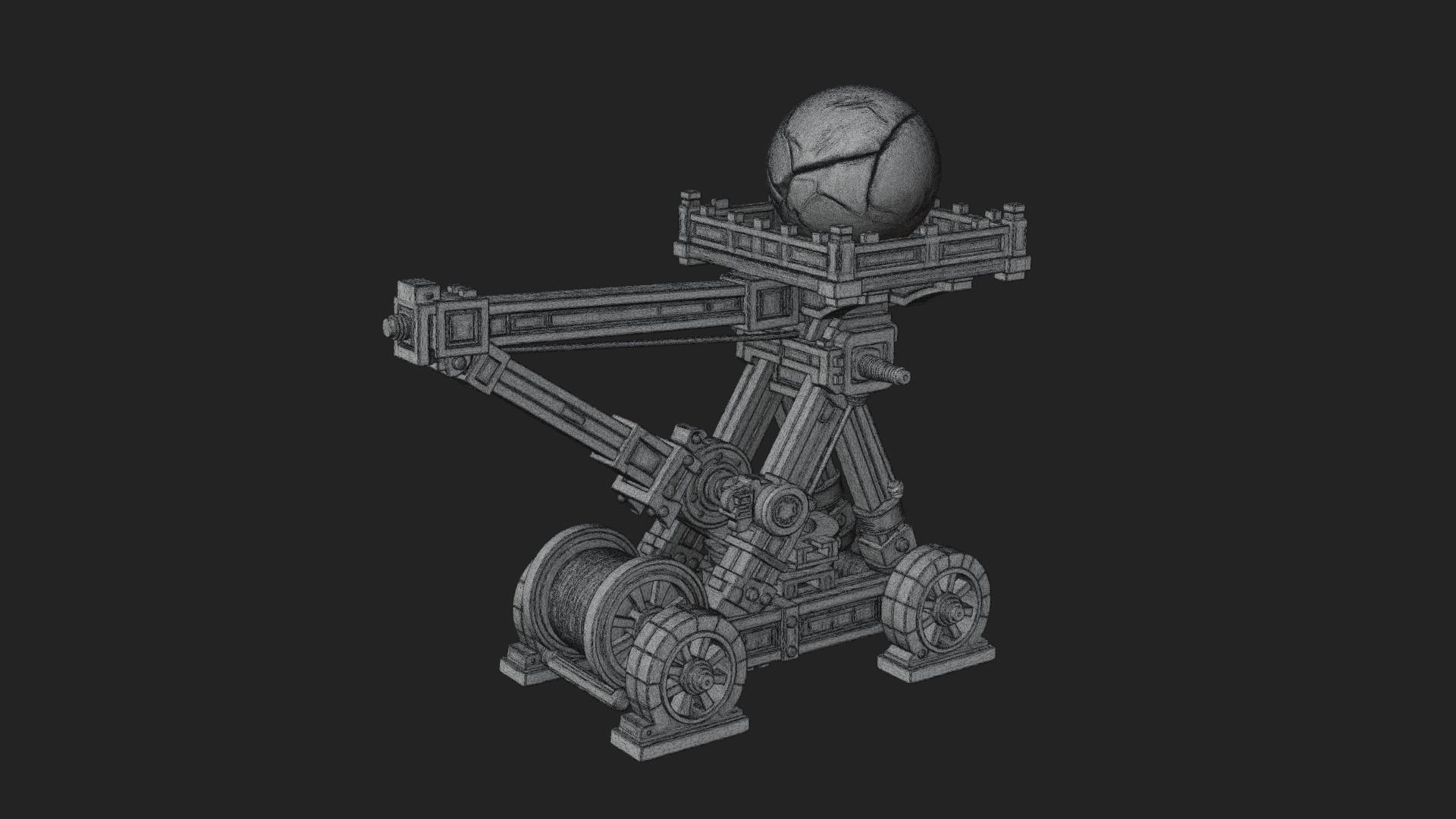 Boulder Throwing Arm Model Design 4 3D Print Model 3D Model