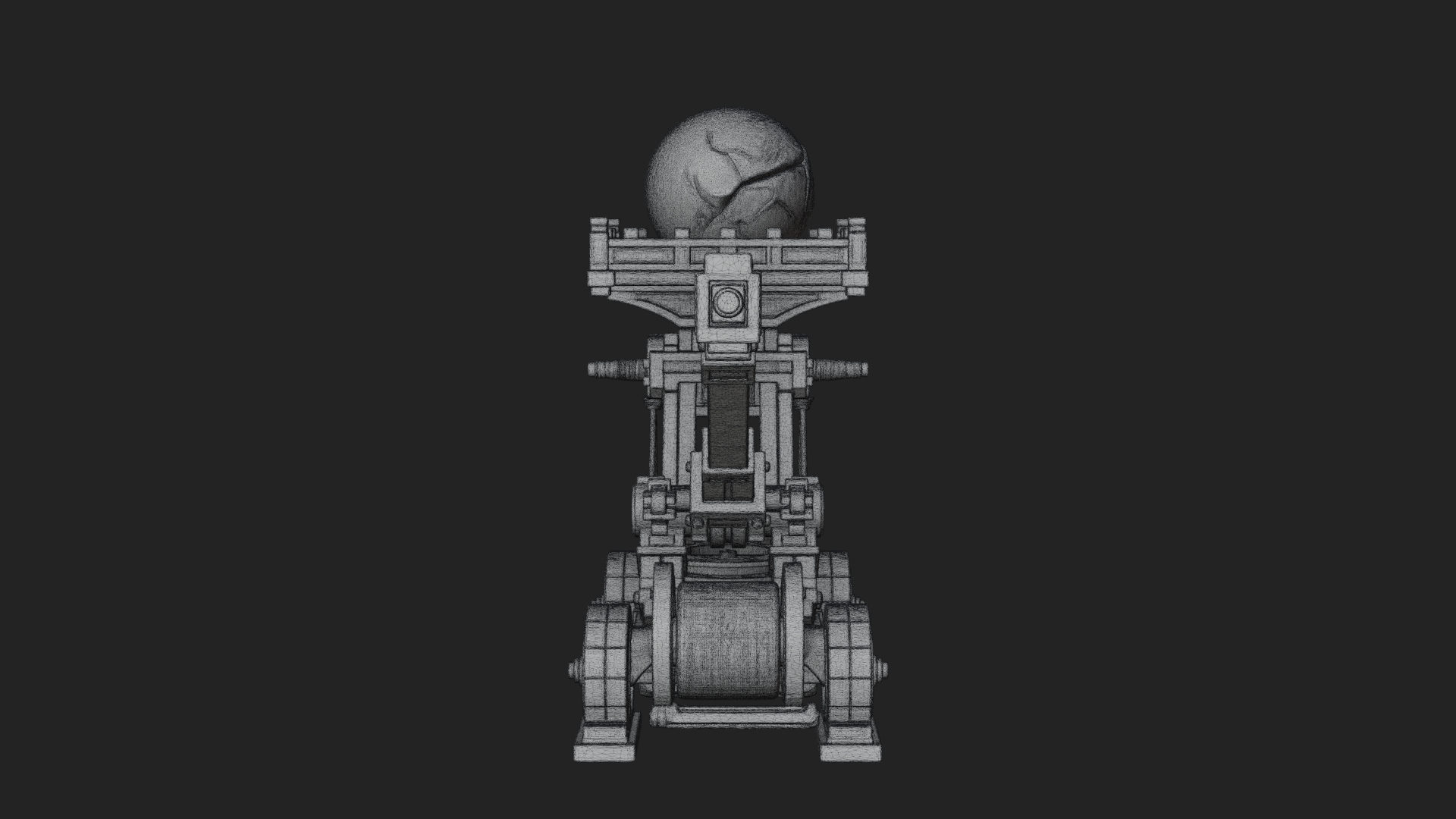 Boulder Throwing Arm Model Design 4 3D Print Model 3D Model