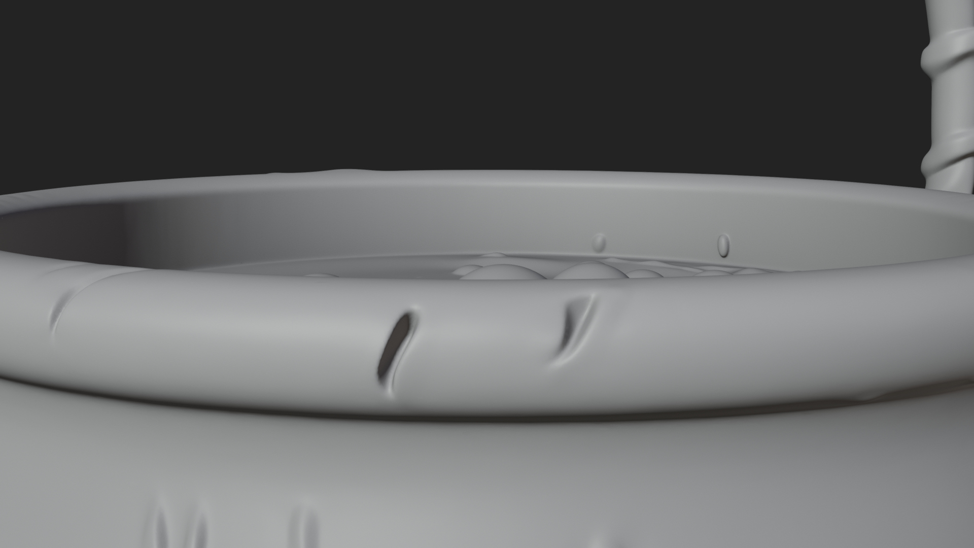 Bubbling Witch Cauldron Model Design 1 3D Print Model 3D Model