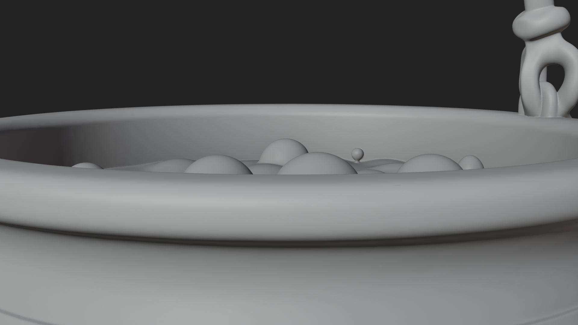 Bubbling Witch Cauldron Model Design 2 3D Print Model 3D Model