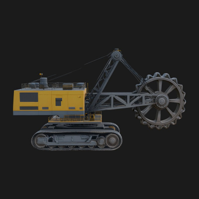 Bucket Wheel Excavator Model Design 2 3D Print Model