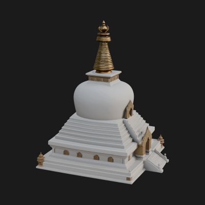 Buddhist Stupa Temple Design 1 3D Print Model