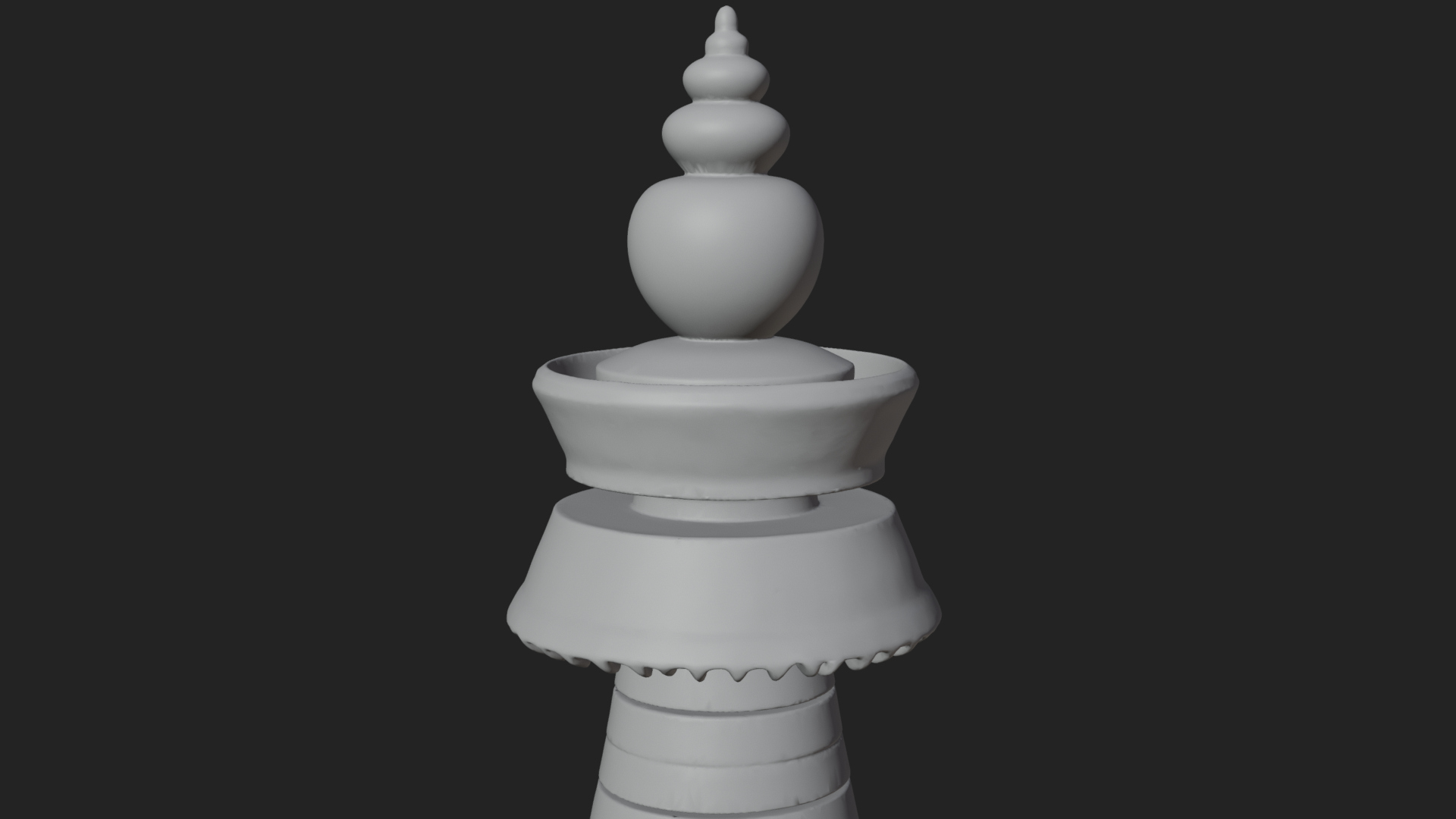 Buddhist Stupa Temple Design 2 3D Print Model 3D Model
