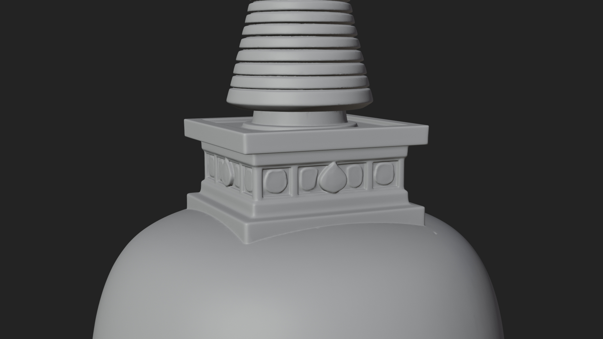 Buddhist Stupa Temple Design 3 3D Print Model 3D Model
