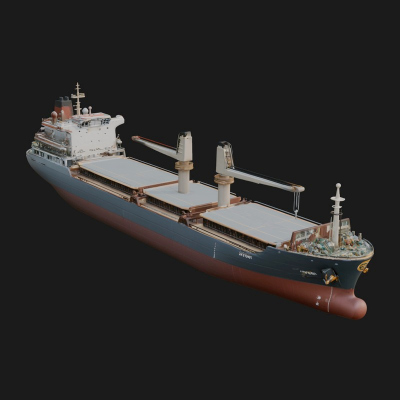 Bulk Carrier Ship Model Design 1 3D Print Model
