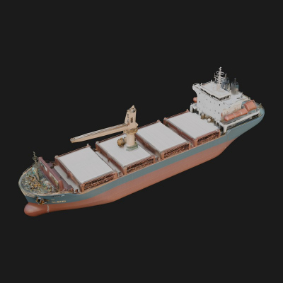 Bulk Carrier Ship Model Design 10 3D Print Model