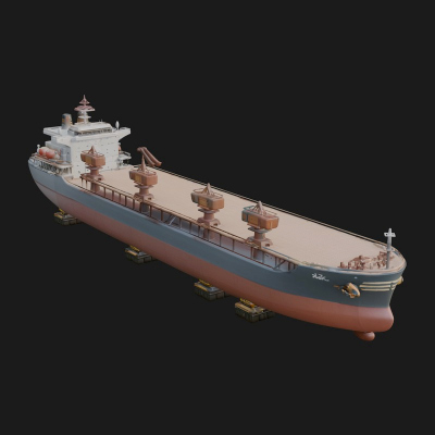 Bulk Carrier Ship Model Design 2 3D Print Model