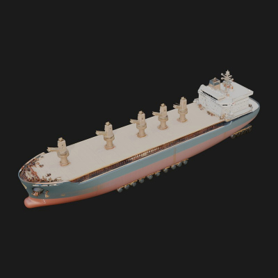 Bulk Carrier Ship Model Design 5 3D Print Model