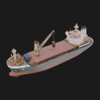 Bulk Carrier Ship Model Design 9 3D Print Model