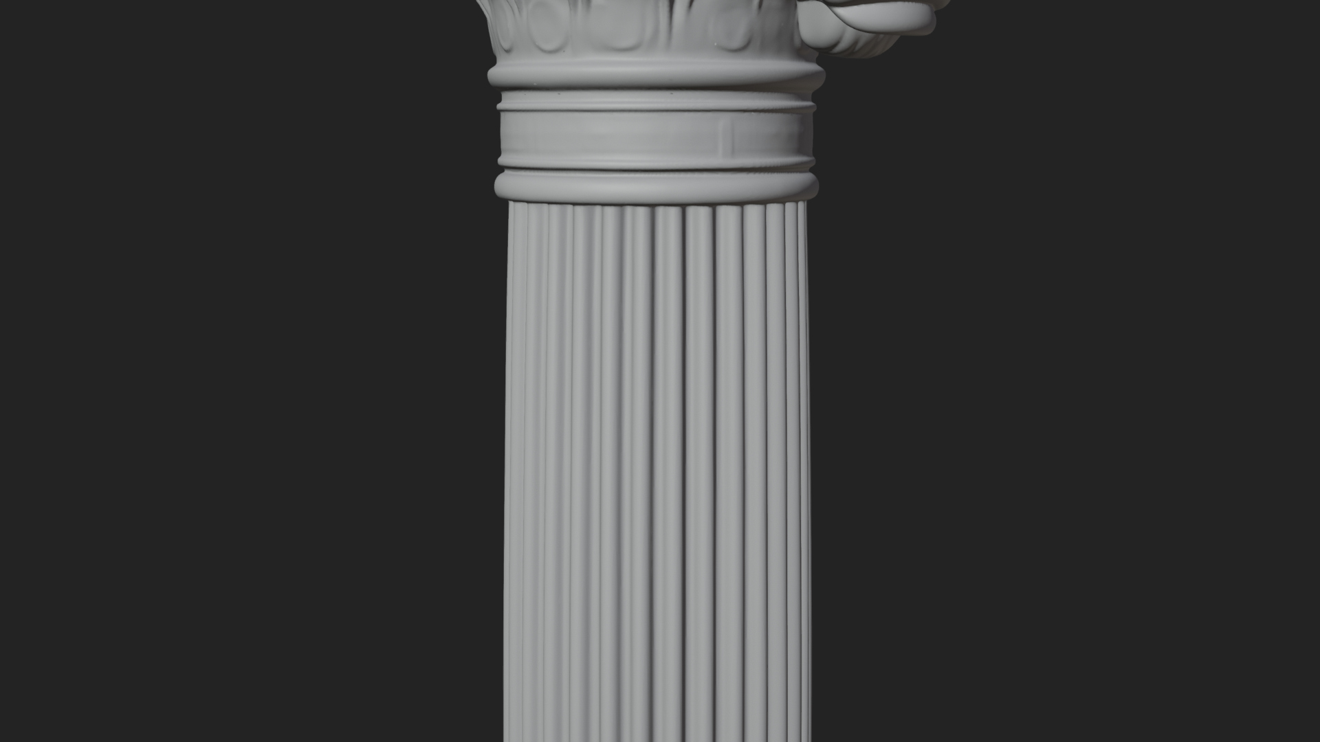 Bull Head Column Design 2 3D Print Model 3D Model