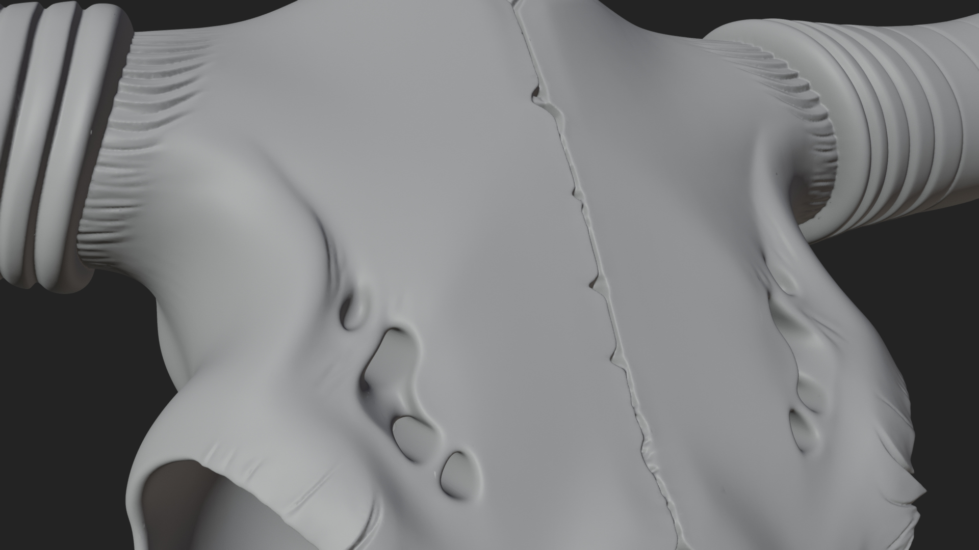 Bull Skull Statue Design 2 3D Print Model 3D Model