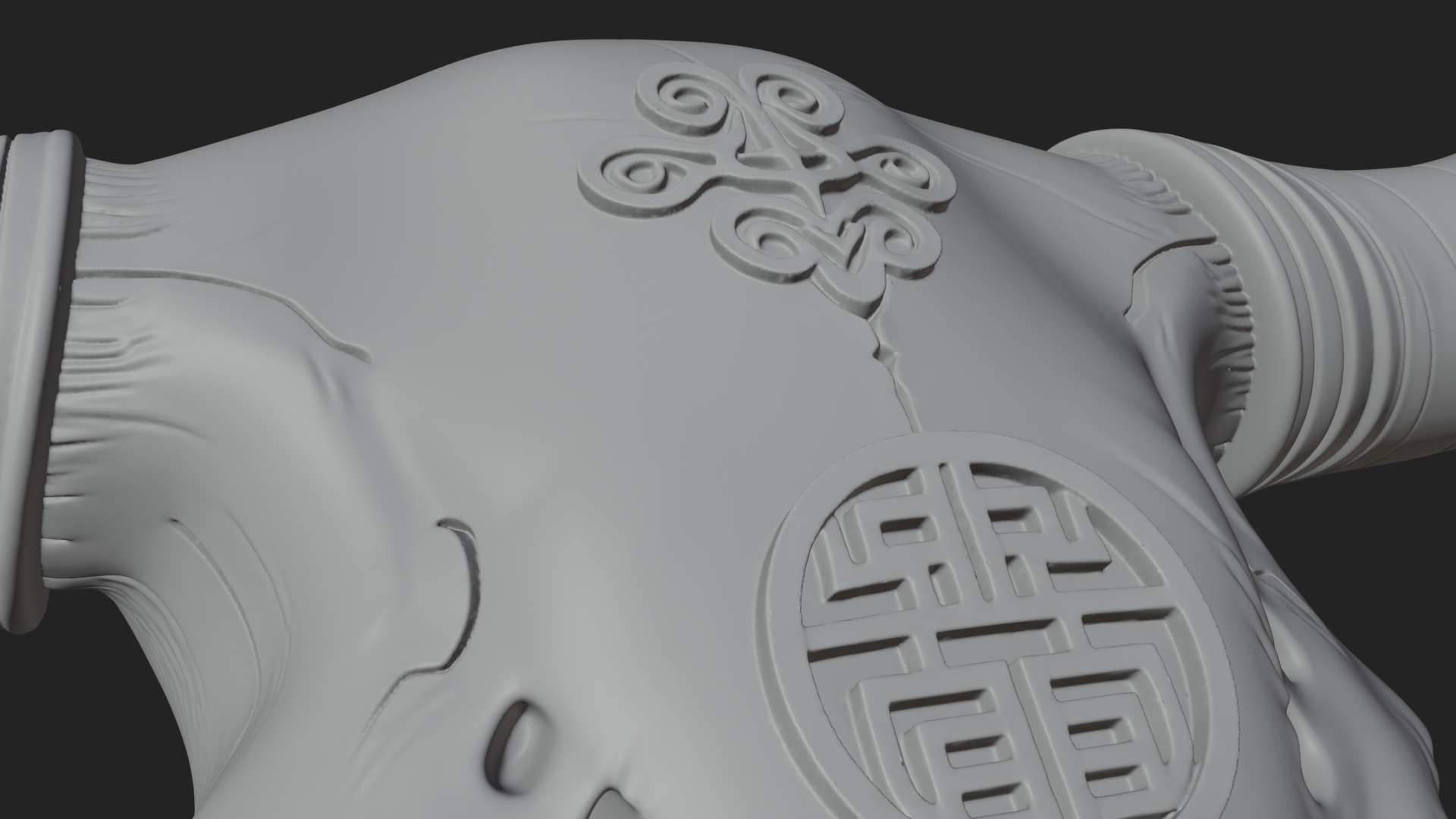 Bull Skull Statue Design 4 3D Print Model 3D Model